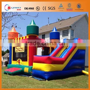 Kids Inflatable Playhouse With Slide for Sale / Outdoor Playhouse With Slide thumbnail-1