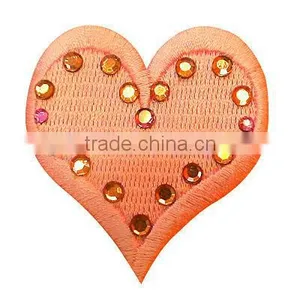 Heart Design Custom Embroidered Patch thumbnail-1