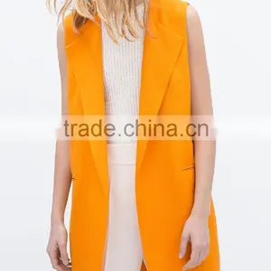 High Fashion Women Clothes Garment Ladies Elegant Waistcoats Sleeveless Vest thumbnail-3