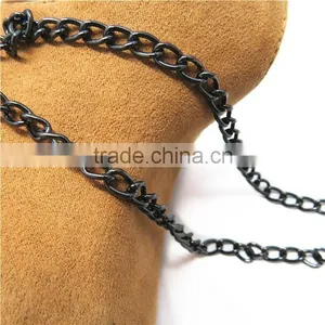 Wholesale Black Nickle Twist Link Brass Chain thumbnail-3