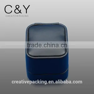Flip-open Ring Leather Jewelry Gift Box for Wholesale thumbnail-1