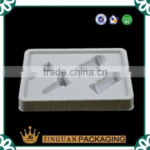 White Flocking PVC Plastic Cosmetic Tray thumbnail-4