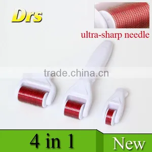 Changeable Head Titanium Needle Sterile Derma Roller 4 in 1 With 3 Seperated Roller Heads thumbnail-4