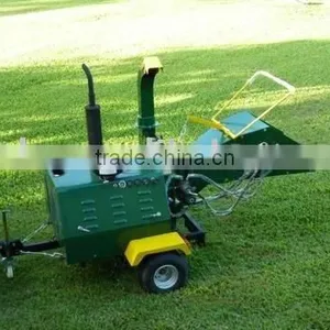 CE Approval Diesel Wood Chipper, Wood Shredder, 40HP Hydraulic Feeding Rolls thumbnail-2