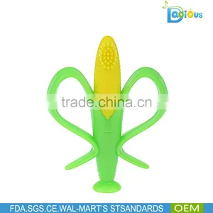 High Quality 100% Food Grade Silicone Baby Teether Corn Teether thumbnail-1