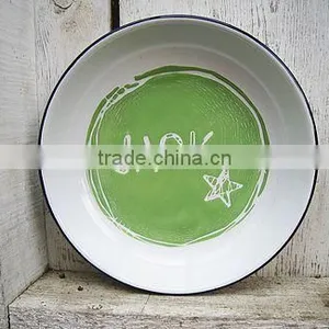 Enamel Rice Plate Dinnerware Dish/Enamel Dish thumbnail-3