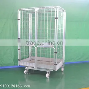 Zinc Plated 4 Sides Roll Trolley thumbnail-1