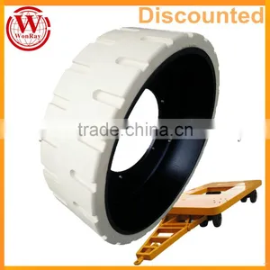 Hot Sale Mould on Wheel 410x130 Special Solid Trailer Rubber Tires From Top Solid Tire Factory in China thumbnail-1