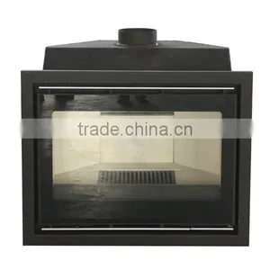 Insert Wood Burning Stove OEM Cast Iron 16KW Fireplace With Metal Cover CEcertificate thumbnail-1