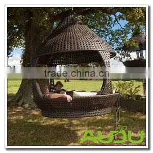 Audu Wicker Hanging Bed/Round Hanging Bed/Outdoor Hanging Bed thumbnail-1