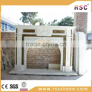 Outdoor Freestanding White Fireplace Mantel thumbnail-1