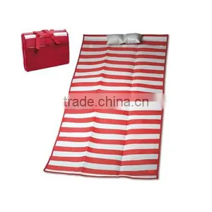 Folding Beach Mat With Inflatable Cushion thumbnail-1