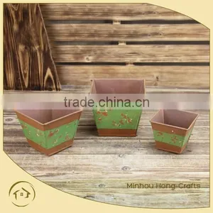 Metal Garden Small Square Plant Pots thumbnail-1