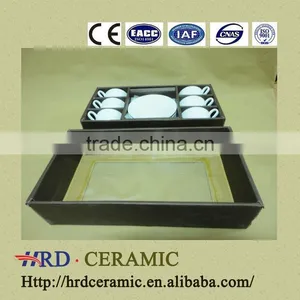 6 Pcs Customized Logo Snack Plate Porcelain thumbnail-1