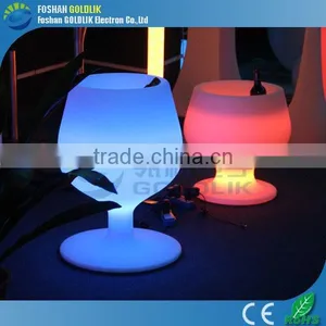 New Design Waterproof Plastic Wine Cup Shape LED Light Ice Bucket With Remote Control 16 Color thumbnail-6