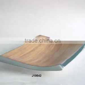Food Safe Enamel Like Wood on Cast Aluminium Enamel Bowl thumbnail-1