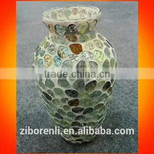 Chinese Unique Elegant Colored Mosaic Glass Vases thumbnail-1