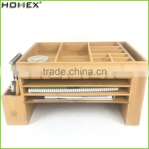 Bamboo File Holder With Desktop Organizer in Office/Homex_FSC/BSCI Factory thumbnail-1