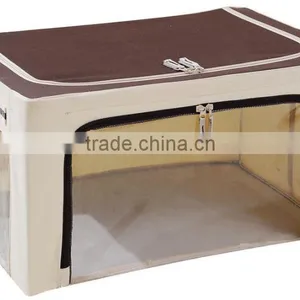 Foldable Storage Box With Metal Frame thumbnail-2