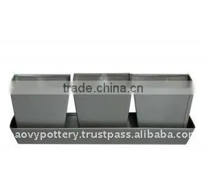 AWM Galvanized Zinc Vase,Galvanized Zinc Watering Can , Zinc Pot Planter, Zinc Planter for Gardening and Household thumbnail-1