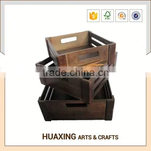 Modern Style Wooden Storage Basket for Transportation thumbnail-3