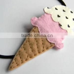 2017 New Fashion Hot Plain Elastic Custom Ice Cream Indian Cheap Wholesale Make Felt Disposable Headbands for Teen Girls Hair thumbnail-1