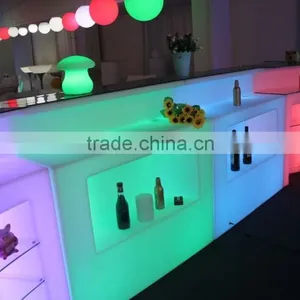 Led Shop Showroom Reception Counter Designs Home Party Light up Bar Counter thumbnail-5