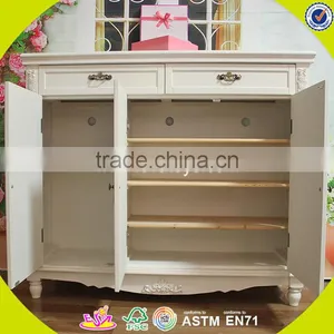2017 New Design Wooden Furniture Cabinets White Solid Wooden Furniture Cabinets Best Design Wooden Furniture Cabinets W08H063 thumbnail-3