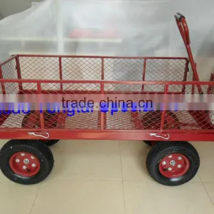 Steel Mesh Garden Wagon Cart thumbnail-3