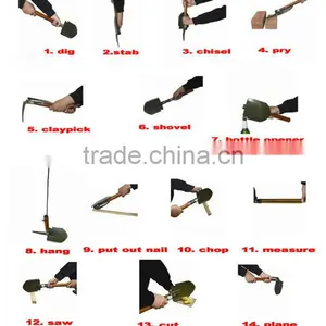Digging Tools Stainless Steel Shovel Folding Camping Shovel thumbnail-6