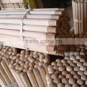 Natural Wooden Broom Handle Packed by Woven Bag thumbnail-1