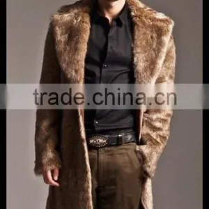 Winter New Style Mens Parka Man-made Fox Fur Coat Jacket thumbnail-3