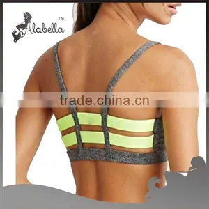 Sports Bras Melange Fabric for Women With Elastic for Back thumbnail-1