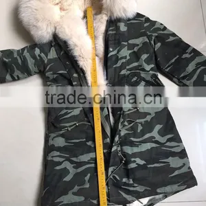 CX-G-P-03C Latest Genuine Raccoon Fur Lined Fashion Fur Parka With Fur Hood thumbnail-5