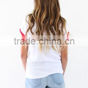 Don't Worry Be Happy Youth Plain White 100 Cotton Printed Tee Customized Whoesale With Cheapest Price thumbnail-2