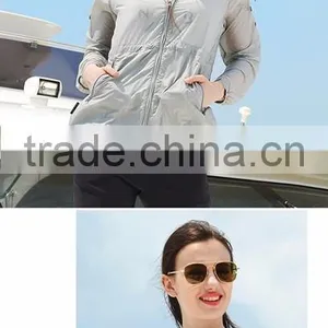High Quality Hot Long-sleeved Hooded Sun Protection Tops thumbnail-1
