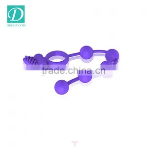 New Sex Products Vibrating Cockring Brush Rocking Long Anal Bead Butt Plug thumbnail-1