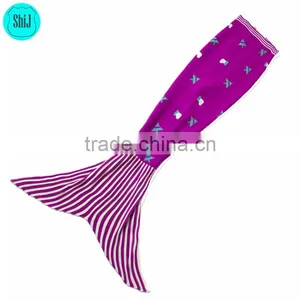 SHIJ Christmas Tree Crochet Mermaid Tail Blanket thumbnail-1