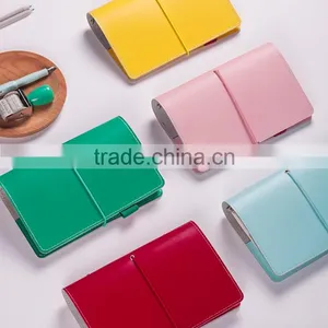 2017 Fashion Planner A6/A7 PU Leather Cover Agenda Planner Loose Leaf Orgranizers With 6 Holes Metal Clip/elastic String thumbnail-4