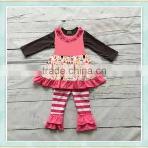 Factory Price Wholesale Sales Clothes Girl's Boutique Long Sleeve Suit thumbnail-1