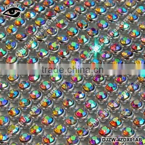 Hot Fix Iron on Rhinestone With Metal Base in Apparel Golden Base thumbnail-1