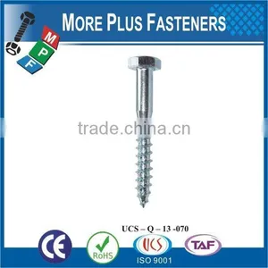 Made in Taiwan Stainless Steel Lag Screw Wood Screw Hex Lag Bolt thumbnail-1