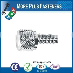 Made in Taiwan Custom Made Brass Material or Stainless Steel Material Knurled Thumb Screw thumbnail-4