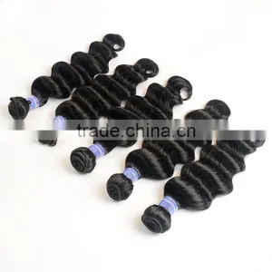 Factory Price 7a Grade Loose Deep Wave Weave Hairstyles , Peruvian Hair thumbnail-1