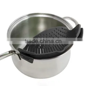 Hot Sale Clip-on Silicone Strainer,Universal Size Fits Most Pans thumbnail-4
