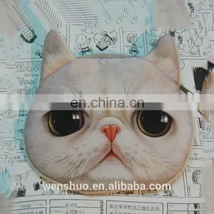 Fashion Cute Cat Face Round Coin Wallets thumbnail-1