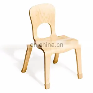New Design Kindergarten Classroom Furniture Children Table Chair Kids Wooden Chair thumbnail-6