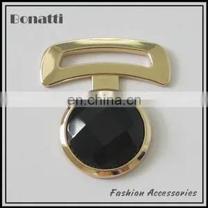 Clothing Golden Buckle for Garments With Rhinestone thumbnail-1