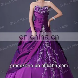2015 Purple Grace Karin Sweetheart Quinceanera Dresses Strapless High Quality and Cheap CL2515 thumbnail-5