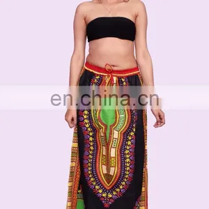 Indian Handmade NEW Women Luxury Traditional Print Dashiki Skirt Dress Long Skirt Maxi thumbnail-1